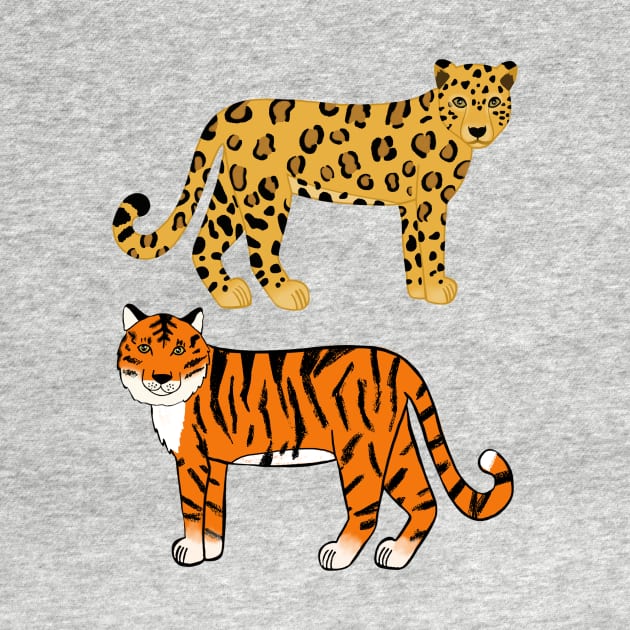 Jaguar & Tiger by tangerinetane